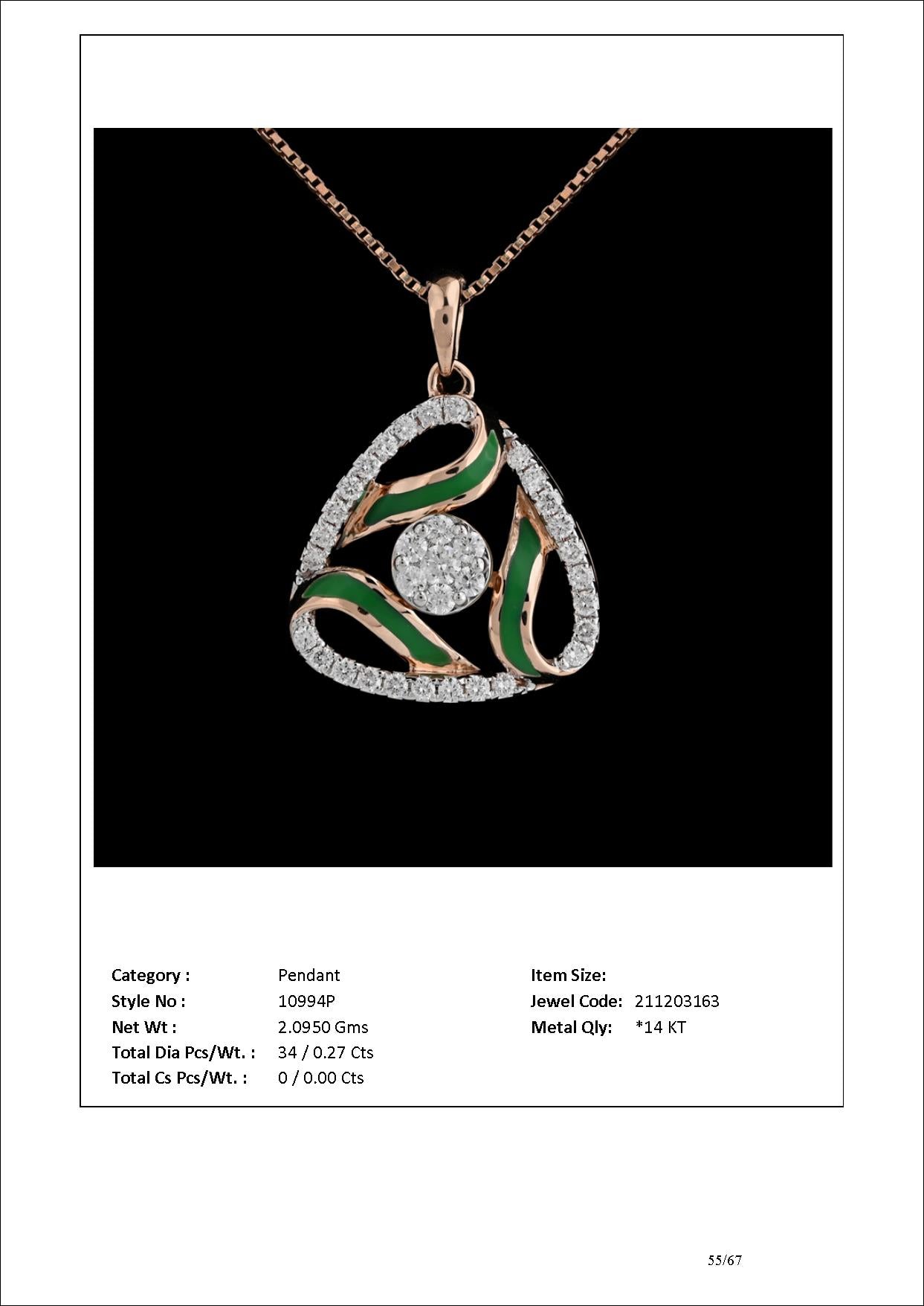 The Dictoya Pendant For Her |10994P