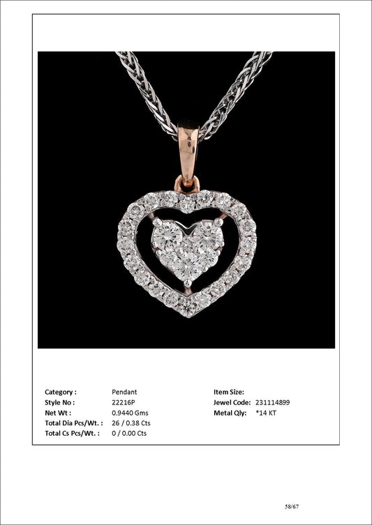 The Quest of Love Openable Pendant |22216P