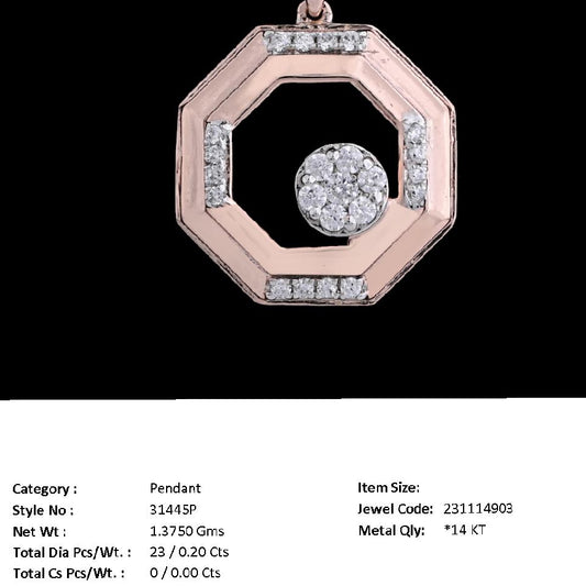 The Babette Diamond Pendant |31445P