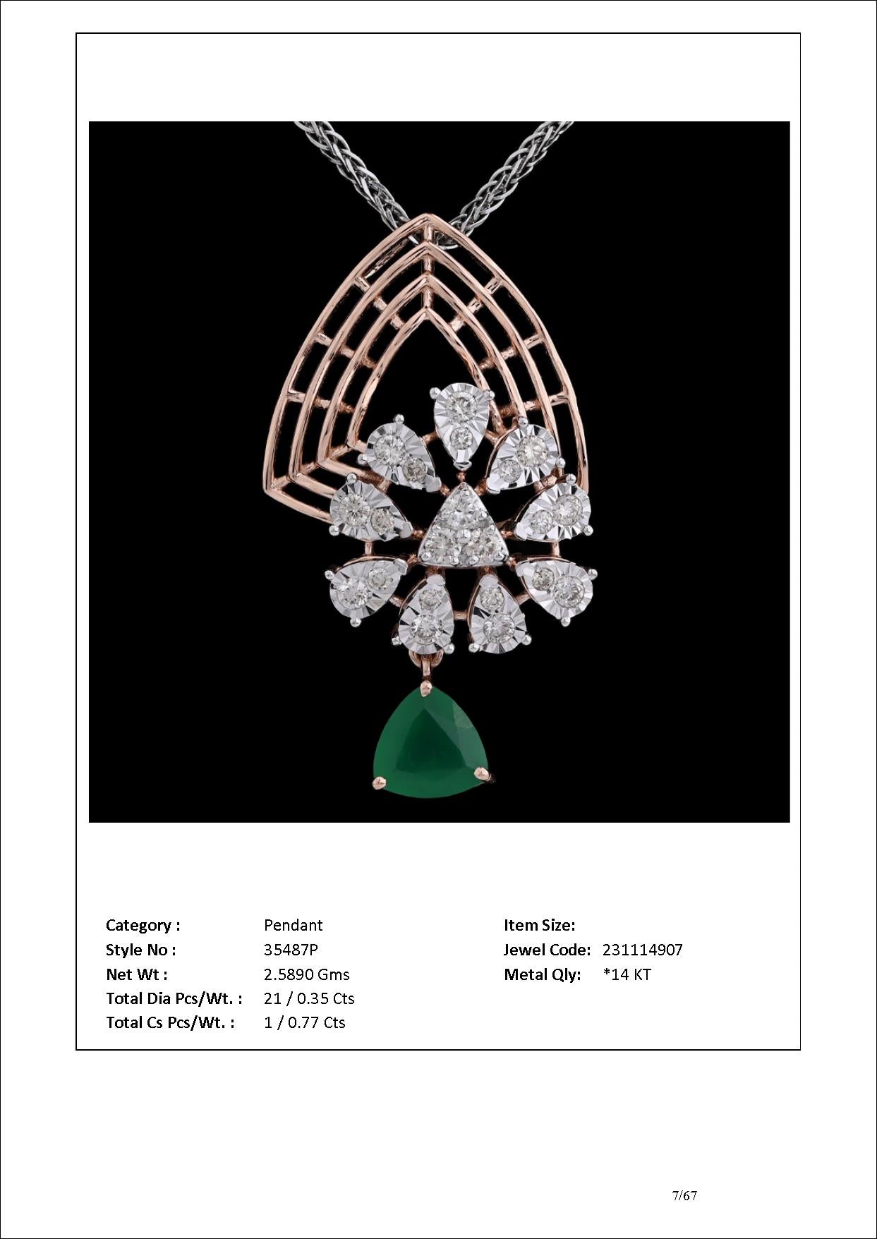 Emerald Essence Necklace | 35487P