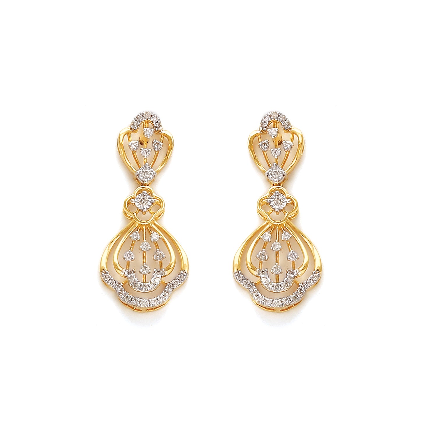 Elegant Enigma Diamond Necklace Set 37095N|37095E