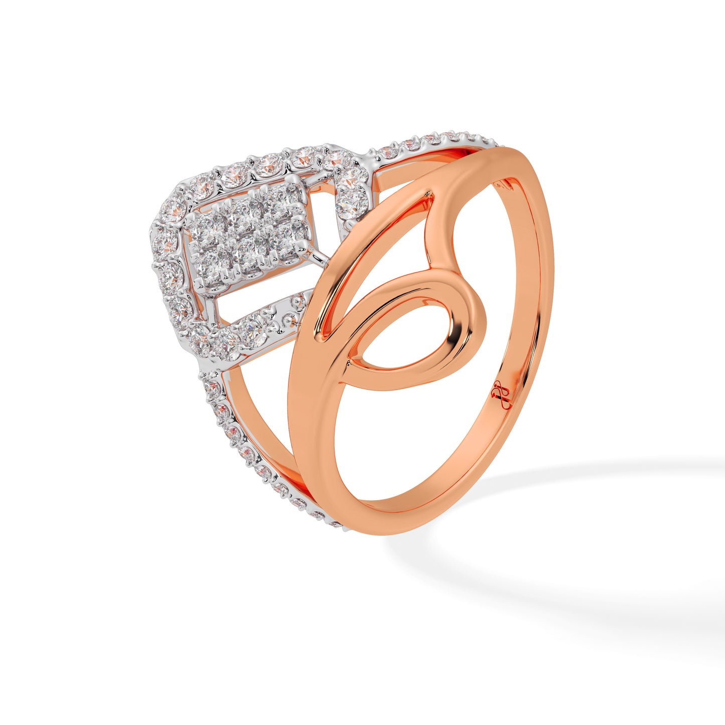 D LADIES RING 38554RAS
