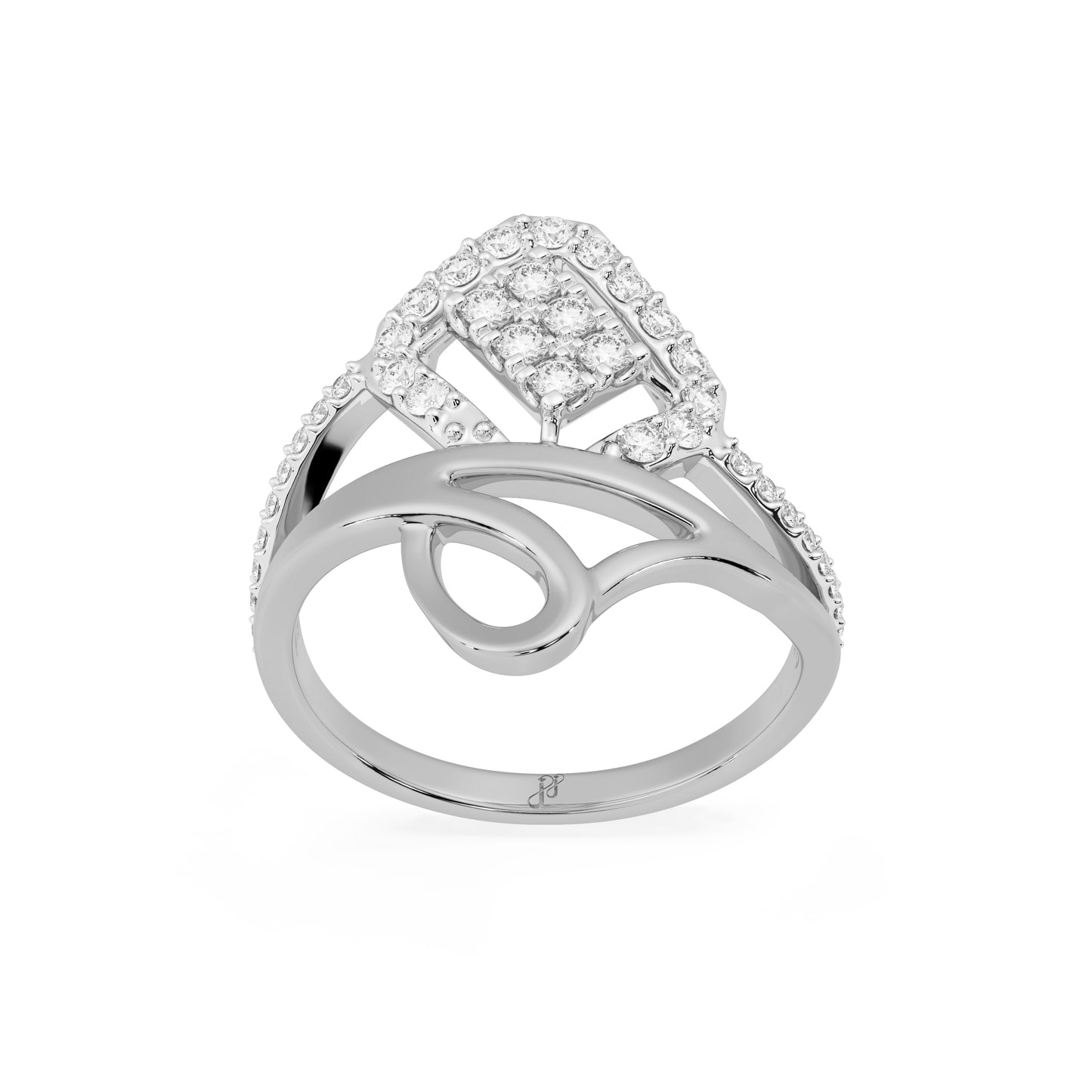 D LADIES RING 38554RAS