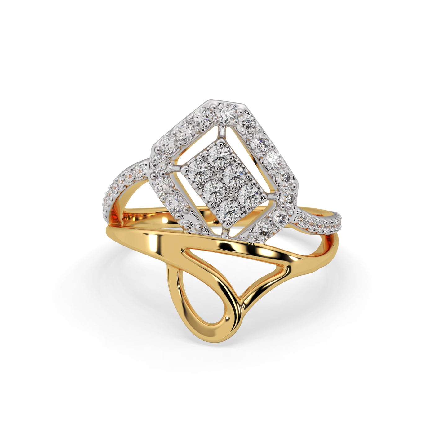D LADIES RING 38554RAS