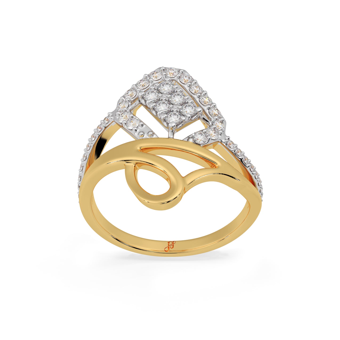 D LADIES RING 38554RAS