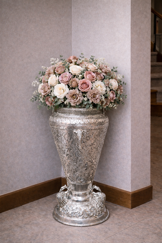 Peacock Flower Pot – elegant luxury handcrafted decorative pot, perfect for home décor and gifting | jnj by madhuri