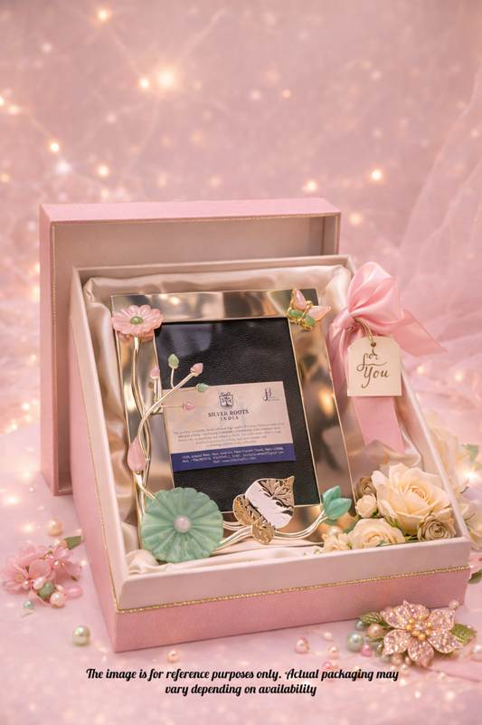 Green Marble Photo Frame – elegant luxury handcrafted frame, perfect for home décor and gifting | jnj by madhuri