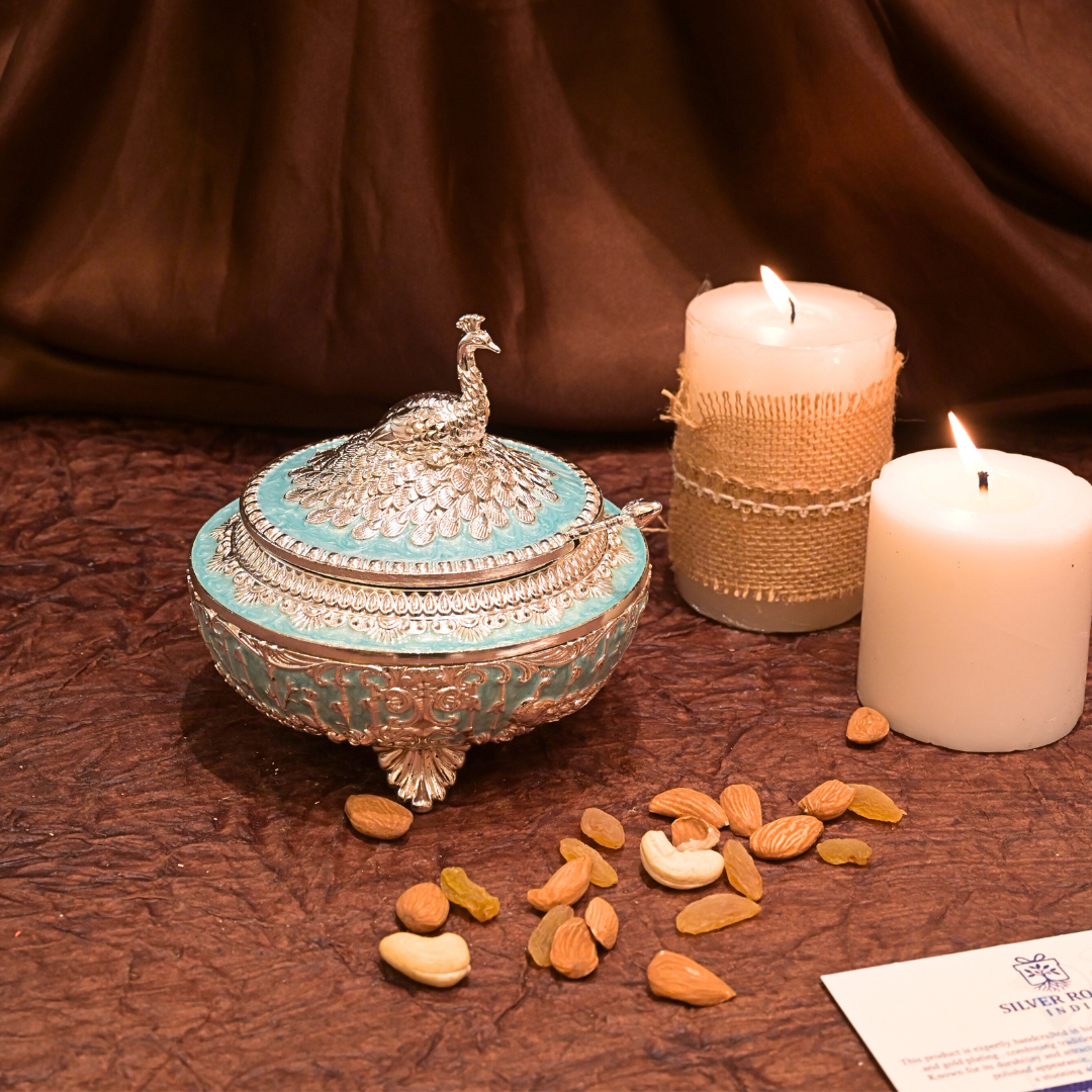 SILVER DRY FRUIT BOWL