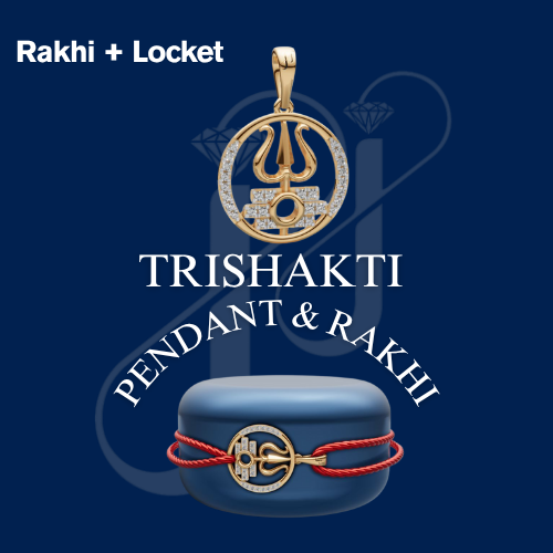 Rose Gold Rakhi Collection by JNJ by Madhuri: Explore Timeless Diamond & Gold Styles for Raksha Bandhan. Featuring exquisite Rose Gold Rakhi bracelets and bands, a certified, treasured gift for your sibling.