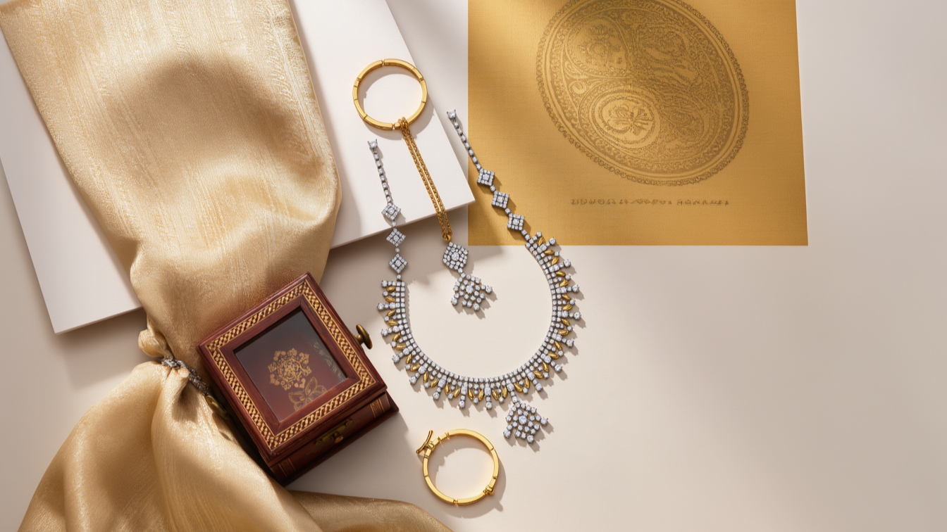Festive Gifts Collection by JNJ by Madhuri: Specially curated selection of gold and diamond jewellery, including rings, pendants, and earrings, ideal for luxurious gifting during the festive season.