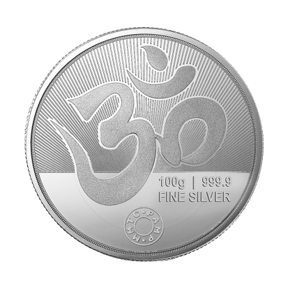 LAKSHMI GANESH (999.9) PURITY 100 GM SILVER COIN