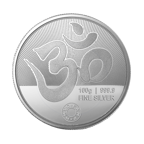 LAKSHMI GANESH (999.9) PURITY 100 GM SILVER COIN