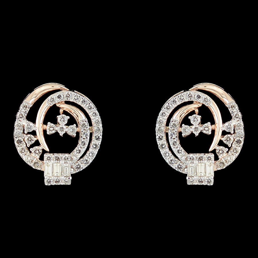 Vivacious Diamond Stud Earrings | 10308E