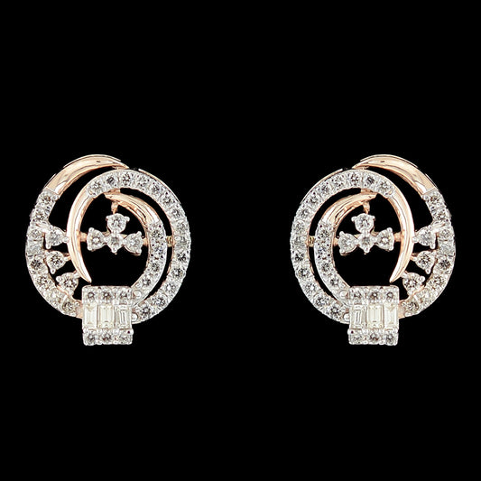 Vivacious Diamond Stud Earrings | 10308E
