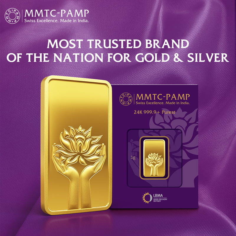 LOTUS 24K (999.9) 1 GM GOLD BAR