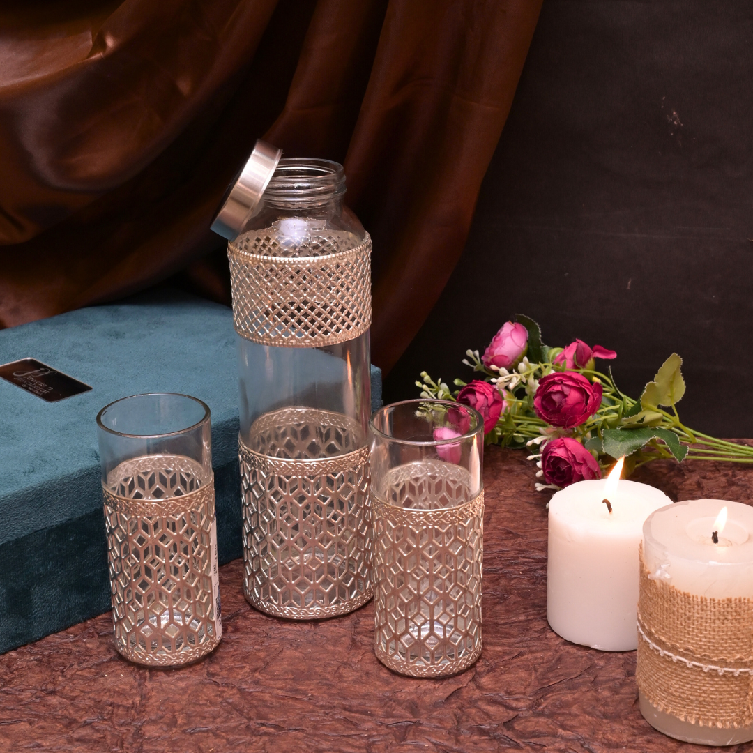 Bottle Set – elegant luxury handcrafted bottles, perfect for home décor and gifting | jnj by madhuri