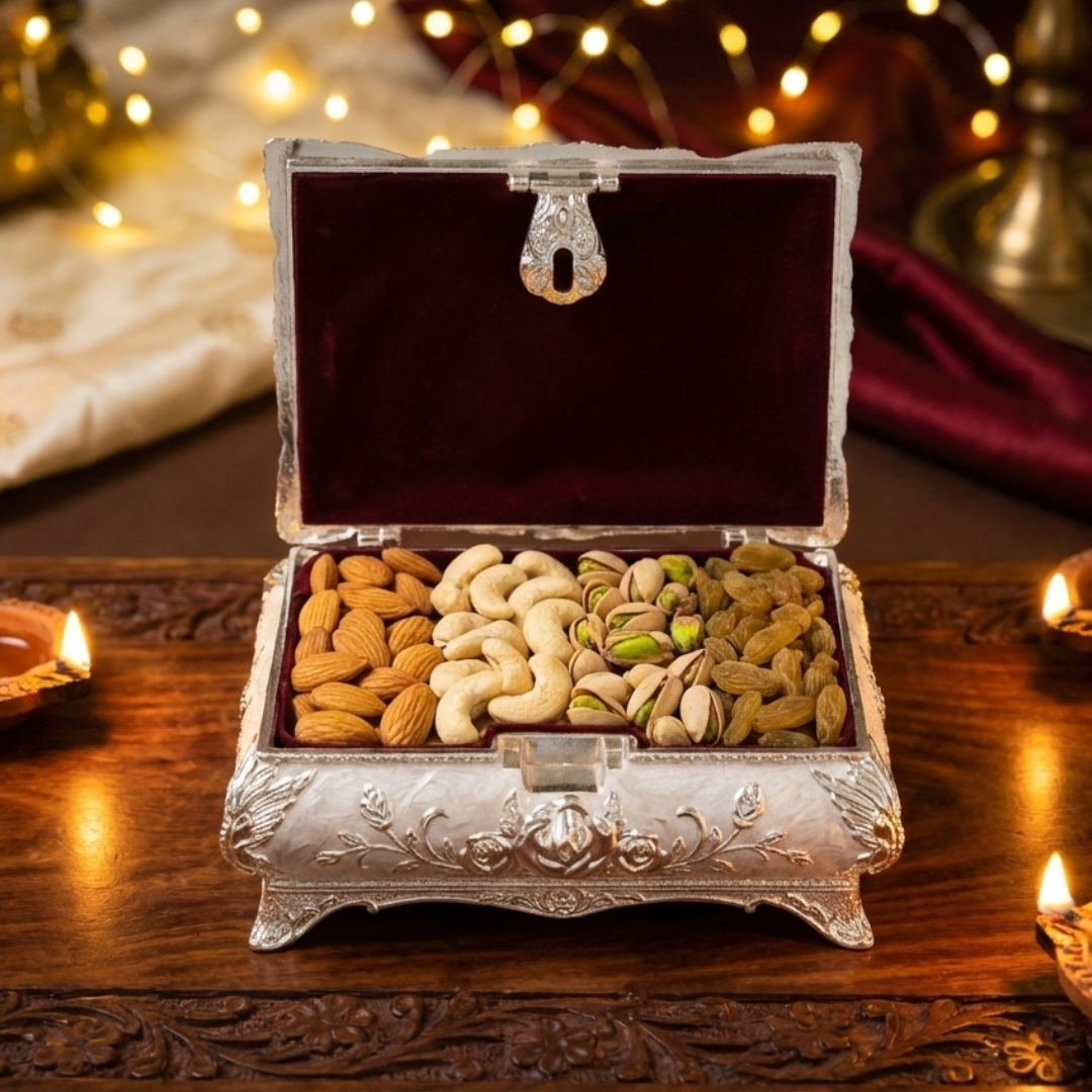 elegant wooden treasure chest, ideal for storing keepsakes and valuables | jnj by madhuri