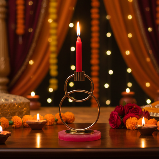 Spiral Candle Stand – elegant luxury candle holder, perfect for home décor and gifting | jnj by madhuri