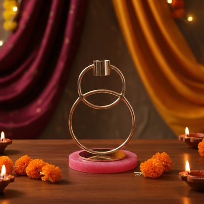 Spiral Candle Stand – elegant luxury candle holder, perfect for home décor and gifting | jnj by madhuri
