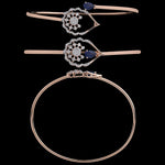 Load image into Gallery viewer, Navy Nebula Cuff Bracelet | 25988OB
