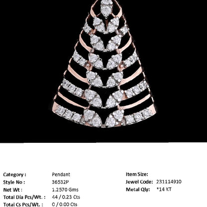 The Fabiola Diamond Pendant |36532P