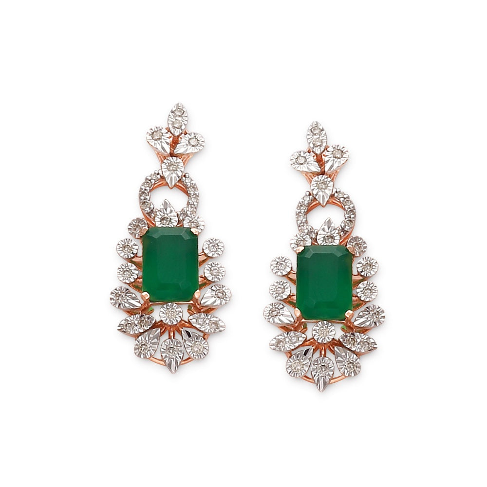 Emerald Essence Danglers | 39999NE