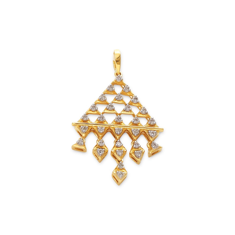 Radiant Sunburst Diamond Pendant | 43621P