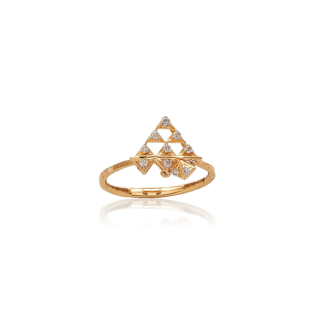 The Cordis Chevron Diamond Ring Gift For Her