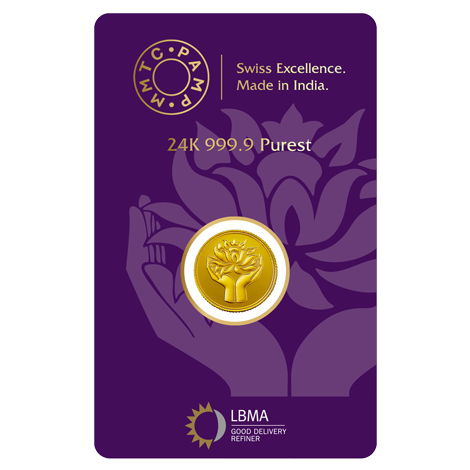 LOTUS 24K (999.9) 4 GM GOLD COIN