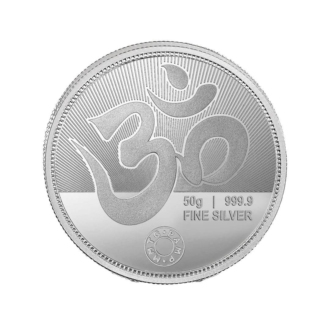 GANESH LAKSHMI 999.9 PURITY 50 GM SILVER COIN