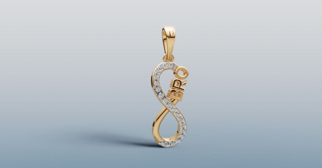 Gold and Diamond Infinity BRO Pendant | 50443P