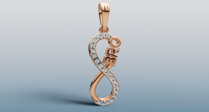 Gold and Diamond Infinity BRO Rakhi + Locket | 50443P