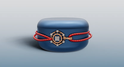 Elegant Gold Rakhi + Locket  with Diamond Accents | 50449P RG