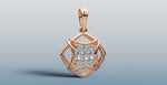 Load image into Gallery viewer, Elegant Gold Pendant with Sparkling Diamonds | 50452P
