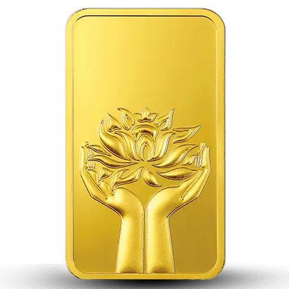 Lotus 24K (999.9) 50 gm Gold Bar
