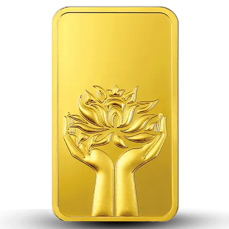 Lotus 24K (999.9) 50 gm Gold Bar