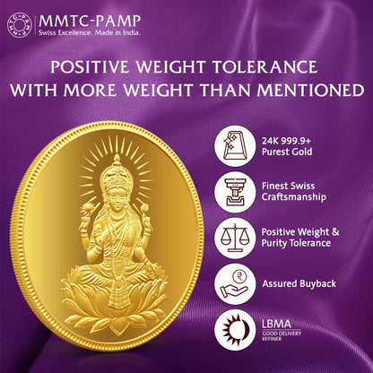 Lotus 24k (999.9) 8 gm Gold Coin