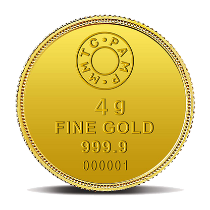 LOTUS 24K (999.9) 4 GM GOLD COIN
