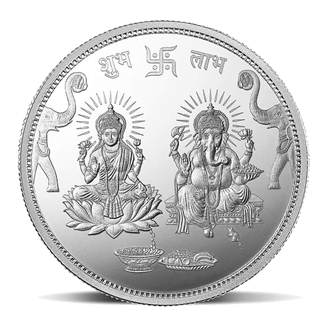 GANESH LAKSHMI JI 999.9 20 GM SILVER COIN