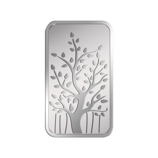 (999.9+) Purest 10 g Banyan Tree Silver Bar