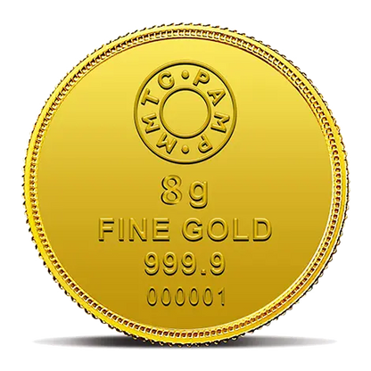 Lotus 24k (999.9) 8 gm Gold Coin