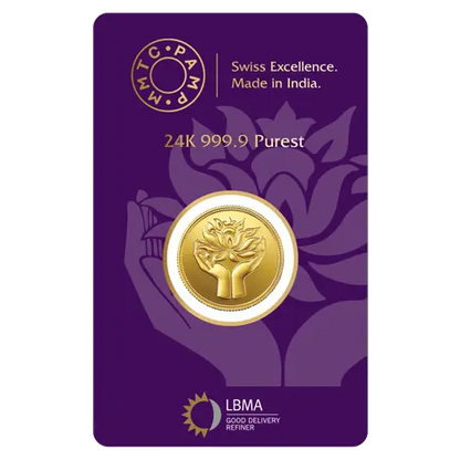 Lotus 24k (999.9) 8 gm Gold Coin