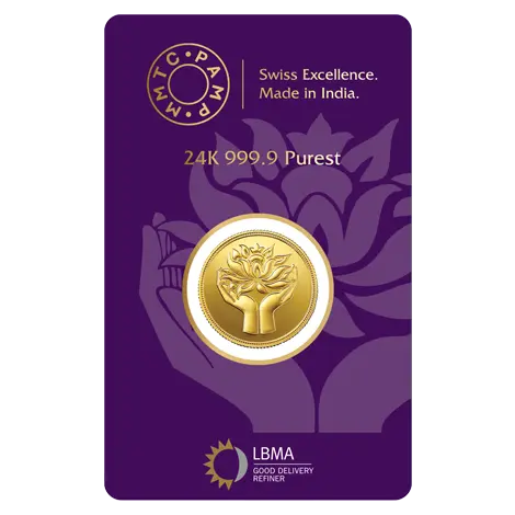 Lotus 24k (999.9) 8 gm Gold Coin