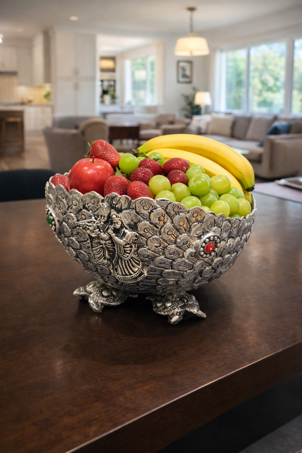 Antique Bowl Radha Krishna