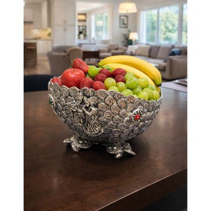 Antique Bowl Radha Krishna