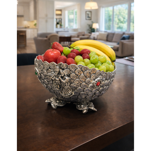 Antique Bowl Radha Krishna