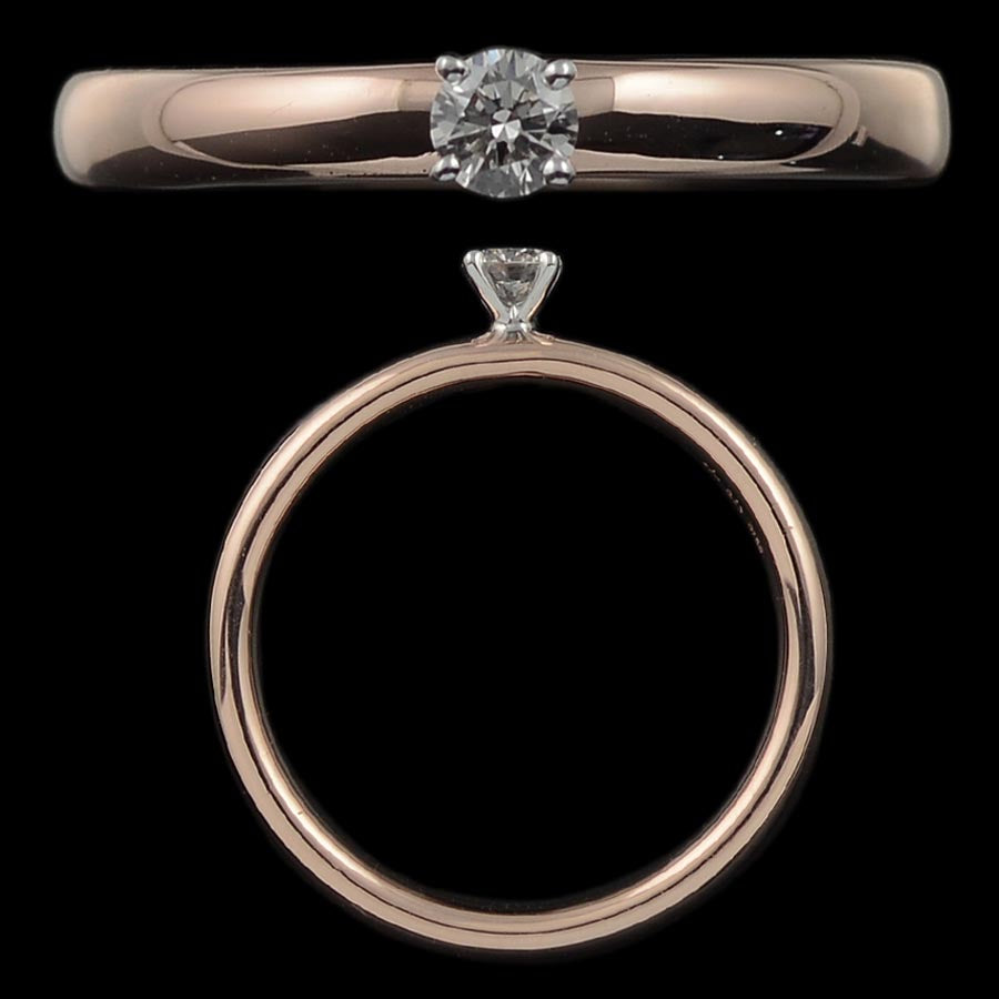 Rosy Horizon Diamond Ring | SR15086