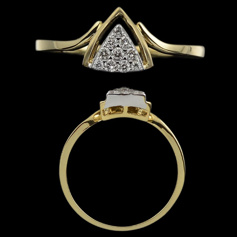 Tri-Diamond Cascade Ring | SR21610