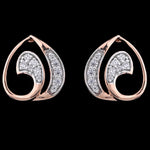 Load image into Gallery viewer, Delicate Waves Diamond Stud Earrings |27991E
