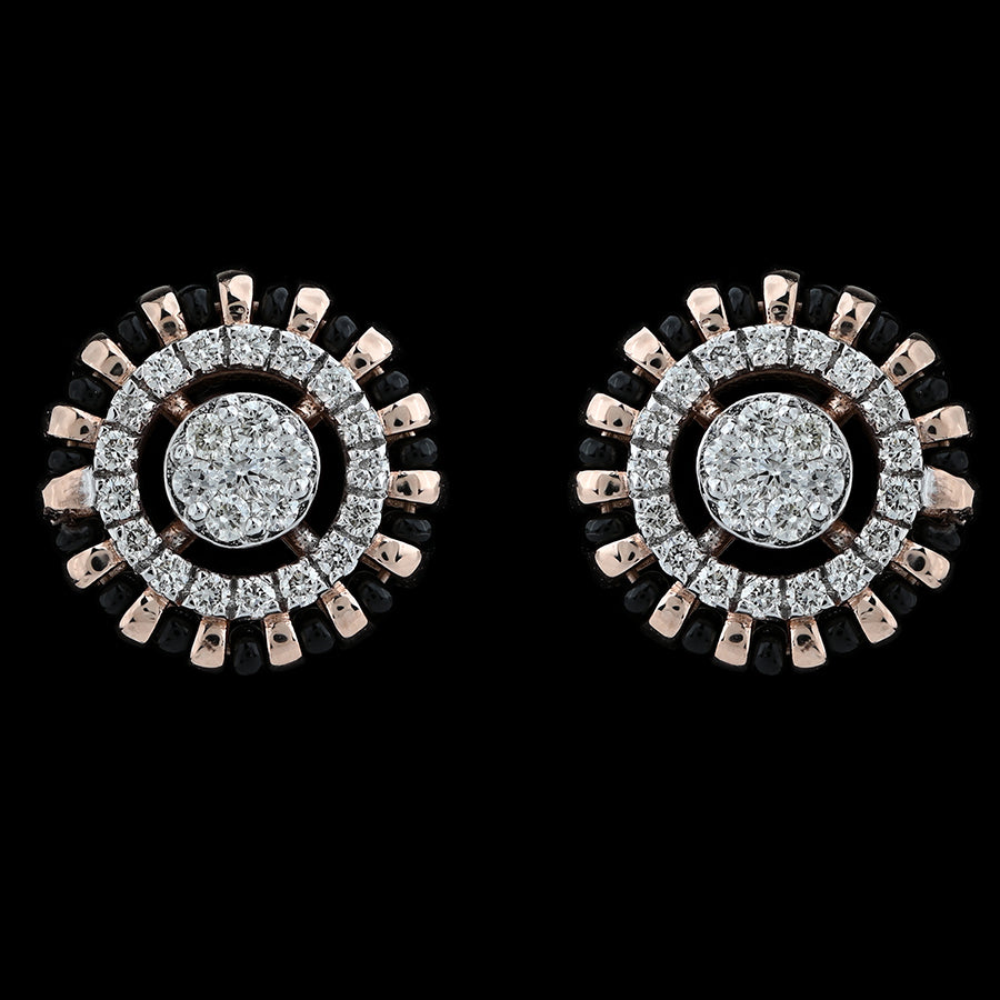 Midnight Sparkle Diamond Studs | 12620E